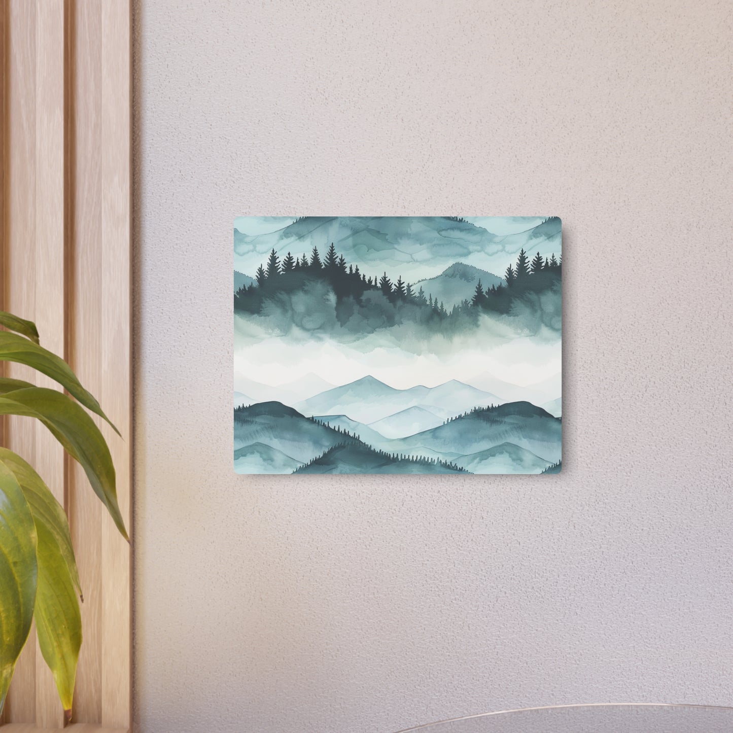 Mountain Landscape Metal Art Sign