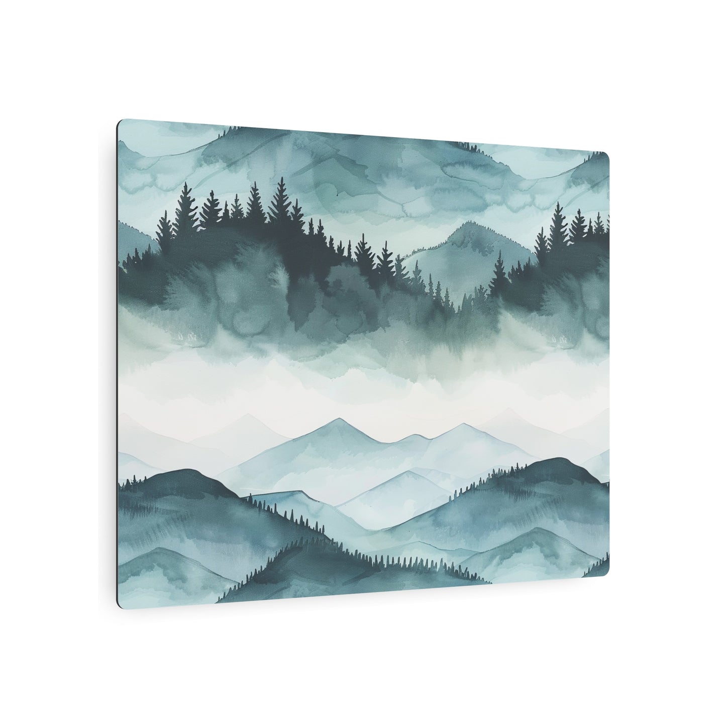 Mountain Landscape Metal Art Sign