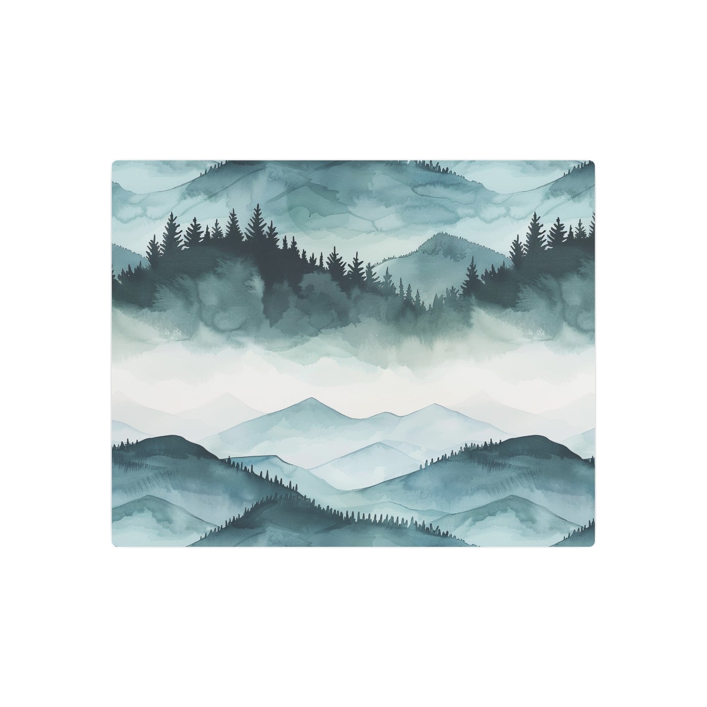 Mountain Landscape Metal Art Sign