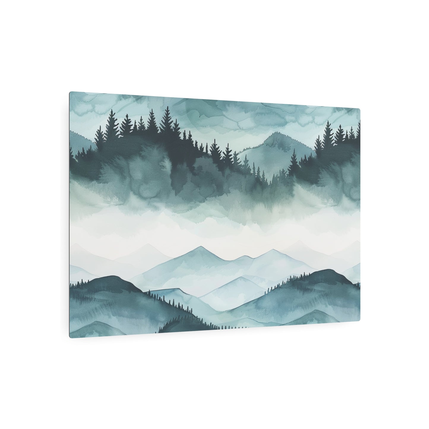 Mountain Landscape Metal Art Sign