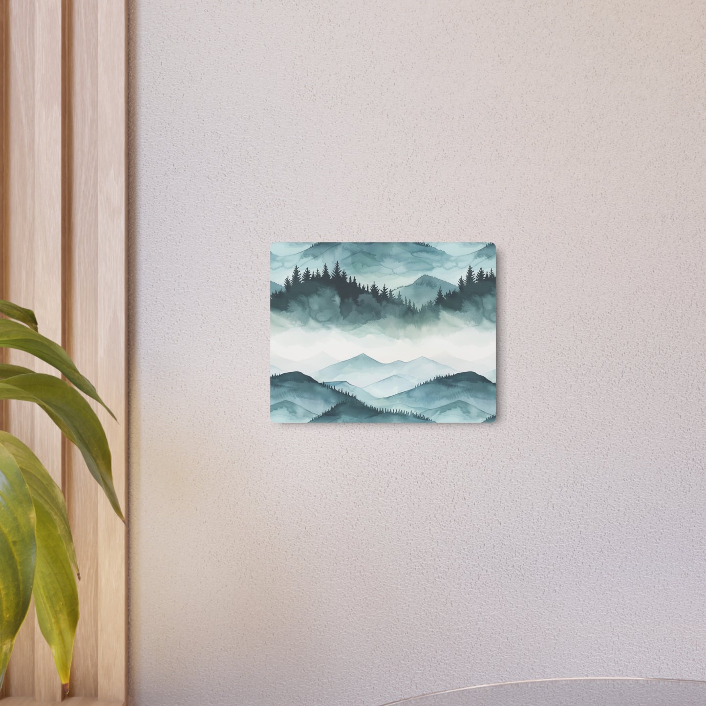 Mountain Landscape Metal Art Sign