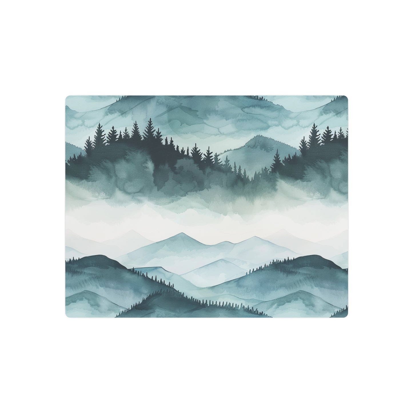 Mountain Landscape Metal Art Sign