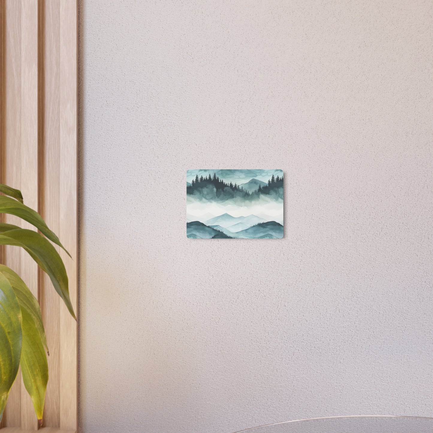 Mountain Landscape Metal Art Sign