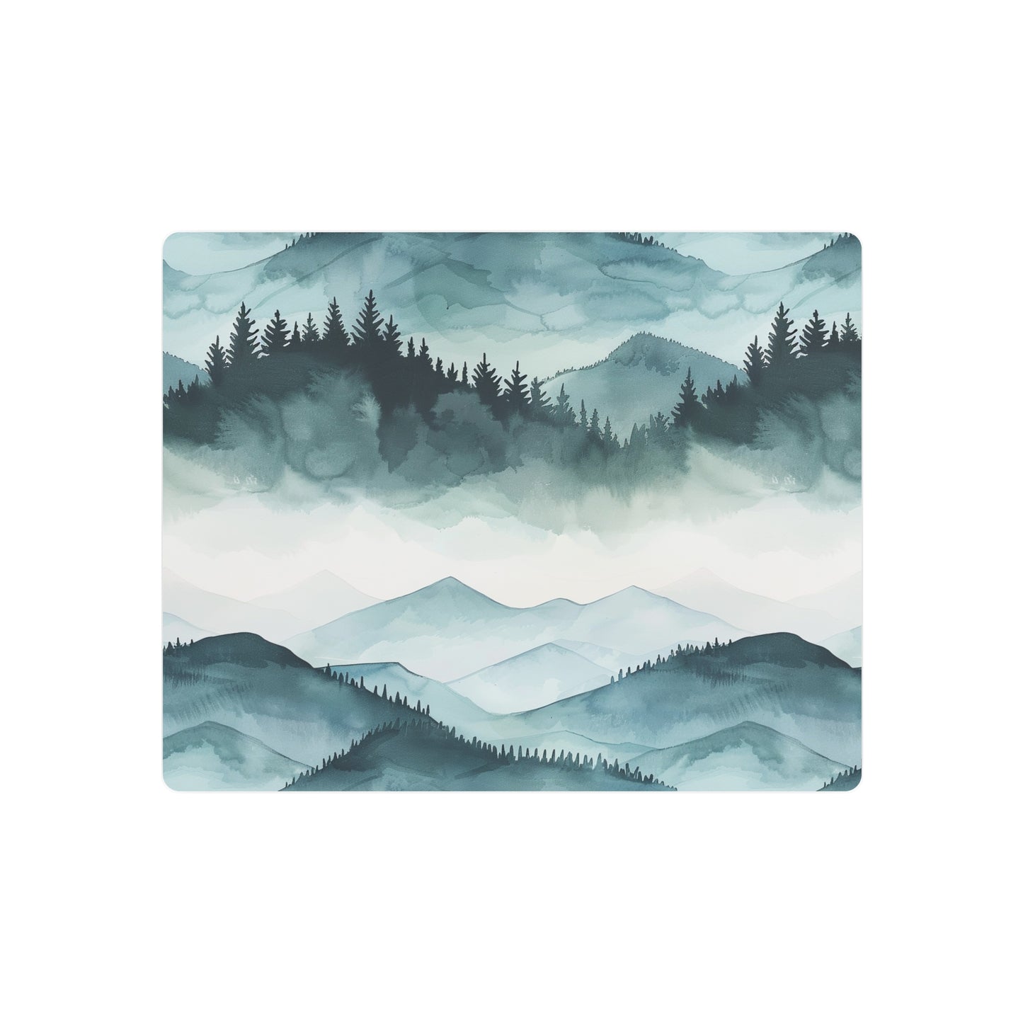 Mountain Landscape Metal Art Sign