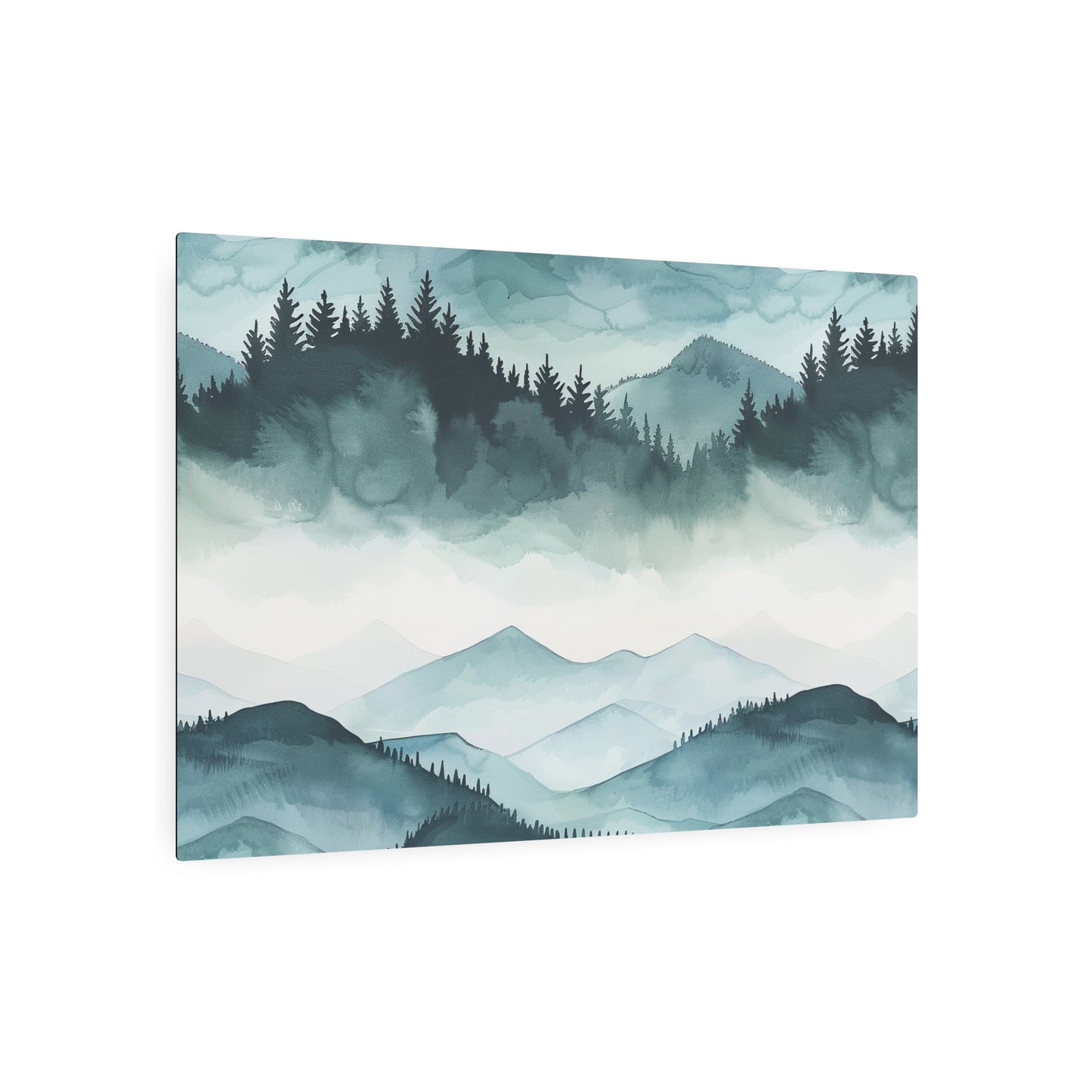Mountain Landscape Metal Art Sign